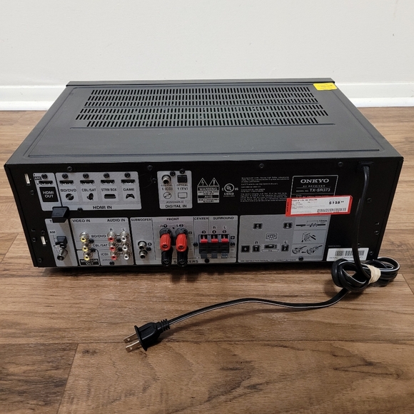 Onkyo TX-SR373 5.2 Channel Bluetooth AV Home Theater Receiver Tested Working - Picture 9 of 11